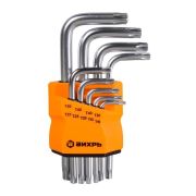 Набор ключей имбусовых Torx 9шт T10-T50 Вихрь 73/6/5/12