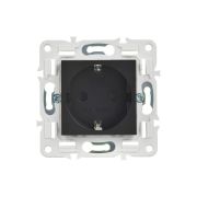 Розетка SKANDY 16А с заземл. защ. шторки SK-R04Bl черн. IEK SK-R14-16-K02