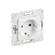 Розетка SKANDY 16А с заземл. защ. шторки SK-R04W арктич. бел. IEK SK-R14-16-K01