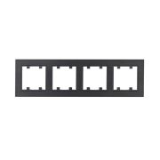 Рамка 4-м Karea LINE STAR дым. металлик Makel 86050704