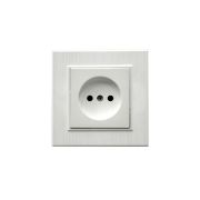 Розетка 1-м Karea LINE STAR без заземл. жемчуж. Makel 86100022