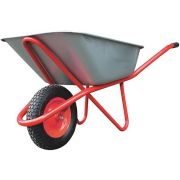 Тачка строительная ПУ колесо 90л грузоподъемность 200кг Профи FIT 77627