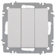 Выключатель 3-кл. СП Accent 6-106-01 10А IP20 250В AL/CU бел. Intro Б0063531