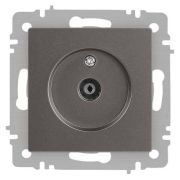 Розетка телевизионная одиночная TV СП Accent 6-301-09 IP20 титан Intro Б0063618