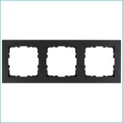 Рамка 3-м G-Classic антрацит Jasmart G1003B