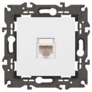 Розетка компьютерная Elegance 14-3107-01М RJ45 матов. бел. Эра Б0065763