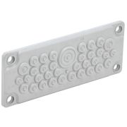 Ввод кабельный мембранный 35 отверстий d7-32мм IP65 сер. TITAN IEK TI-00D-MC-035-65