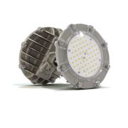 Светильник светодиодный взрывозащ. АТ-ДСП-33/30-220VAC-IP67-EX Арсенал 28Вт 4500-5000К IP67 3550лм 220В угол 1/2 яркости светодиода 120град. КСС «Д» крепление на трубу 3/4дюйм бел. АТОН