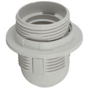 Патрон E27 с кольцом пластик бел. (х50) (50/400/4800) Эра Б0043748