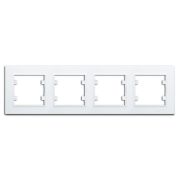 Рамка 4-м Karea горизонт. бел. Makel 56001704