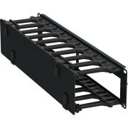Кабель-органайзер горизонтальный 19дюйм 2U черн. ITK ZP-CC05-02U-H-R