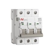 Выключатель автоматический модульный 3п D 63А 6кА AV-6 AVERES EKF mcb6-3-63D-av