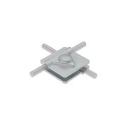 Соединитель универсальный 2USM-D5-10 TD для прутка d5-10мм с 2 пластинами 40х40мм сталь термодиффузион. цинк. КМ MA0282