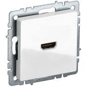 Розетка СП BRITE HDMI РHDMI-0-БрБ механизм бел. IEK BR-H10-K01