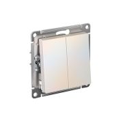 Переключатель перекрестный 2-кл. AtlasDesign 2хсх.7 10АХ механизм жемчуж. SE ATN000473