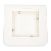 Рамка 1-м 2мод. Mosaic IP44 антибактер. бел. Leg 078880