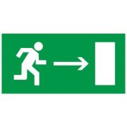Этикетка самоклеящаяся 100х50мм «Направление к эвакуационному выходу направо» IEK YPC30-105NEV-NAPR