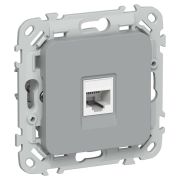 Розетка компьютерная СП FLITE РК5е-1-0-ФлС RJ45 кат.5E UTP механизм сер. IEK FI-K12-1-K03