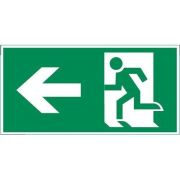 Знак «ФИГУРА / СТРЕЛКА ВЛЕВО» 180х90мм для аварийно-эвакуационного светильника Compact VARTON V5-EM04-60.004.019